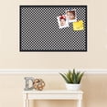 thumbnail image 3 of PinPix 36x24 Custom Cork Bulletin Board Black - White Clover Poster Board Has a Fabric Style Canvas Finish, Framed in Black - White Clover, by ArtToFrames (PinPix-121), 3 of 5