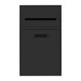 thumbnail image 3 of Recessed Wall Mounted Trash Can, Tilt Out Trash Bin Cabinet, Hidden Trash Can Black 30*14*50cm, 3 of 12