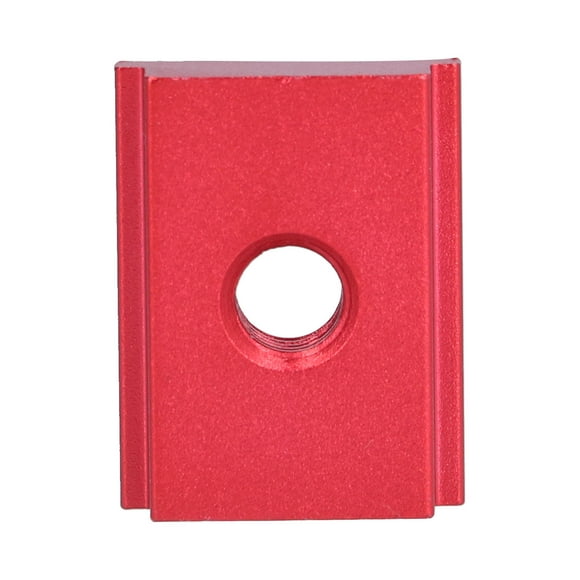 Red Aluminum Alloy Sliding T-Slot Nuts (5-Pack) - M8 Threaded Fasteners for Woodworking Fixtures, Table Saws, Milling Machines & Band Saws - Precise, Burr-Free, Corrosion-Resistant Clamping Tools