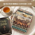 thumbnail image 7 of FOR U DESIGNS Aztec Eagle Pttern Bible Cover Southwest American Tribal Bible Holder Case with Handle Quilted Book Cover Bible Carrier Tote Bag for Bible Study/Daily Use, 7 of 7