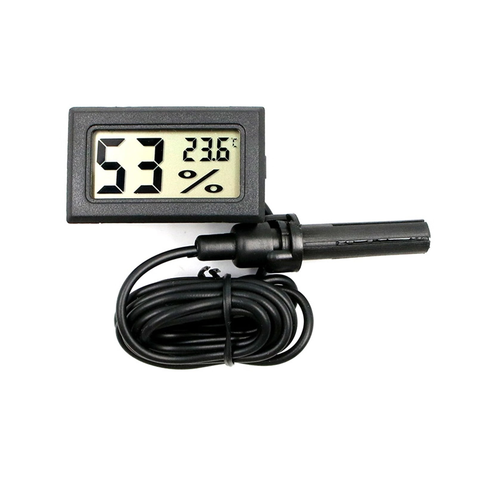 Mini LCD Digital Thermometer, Hygrometer Thermostat Indoor Convenient Temperature Sensor, Humidity Meter Gauge Instruments Probe ,Easy Installation