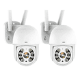 thumbnail image 1 of 2pcs Cámaras De Seguridad Exterior Wifi Hd Ip Visión Alarma Lab.G, Color Blanco, 1 of 5