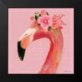 thumbnail image 2 of Marrott, Stephanie 12x12 Black Modern Framed Museum Art Print Titled - Flamingo Flower Face in Pink, 2 of 5