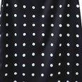 thumbnail image 5 of Women's Polka Dot Lace Hem Midi Sleep Skirt, Elastic Waist Lace Trim Half Slip Loungewear Skirt Black S(S), 5 of 6