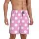 thumbnail image 2 of Fotbe Pink And White Polka Dot Pantalones Cortos de Pijama para Hombre, Ropa de Dormir, Pantalones de Pijama Cortos para Hombre-Small, 2 of 6