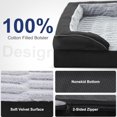 thumbnail image 4 of Dog Bed for Extra Large Dogs - XL Plus Waterproof Dog Sofa Beds, Supportive Foam Pet Couch Bed with Removable Washable Cover, Waterproof Lining and Nonskid Bottom, Black, 4 of 15