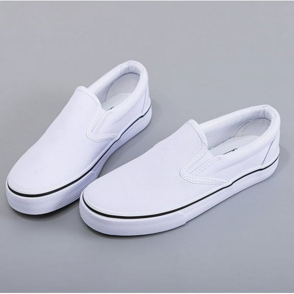 Women's Slip on Shoes Canvas Sneakers Loafers Non Slip Shoes Low Top Casual Shoes