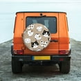 thumbnail image 3 of ZNDUO Beige Seamless Cartoon Cats Pattern Spare Tire Cover, Universal Spare Tire Wheel Covers 15 inch, 3 of 8