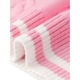 thumbnail image 5 of Agnes Orinda Women's Plus Size Sweater Vest Cable Knit V Neck Sleeveless Preppy Style Casual Pullover Tank 4X Pink, 5 of 6