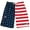 Horizontal Stripes, variant on Men's USA American Flag Quick Dry Swim Trunk Boardshorts with Cargo Pokcet-7110-6-XL