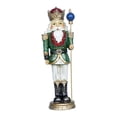 thumbnail image 4 of Adorno de Cascanueces de Navidad Gloria 25,5 cm Verde soldado cascanueces, 4 of 9