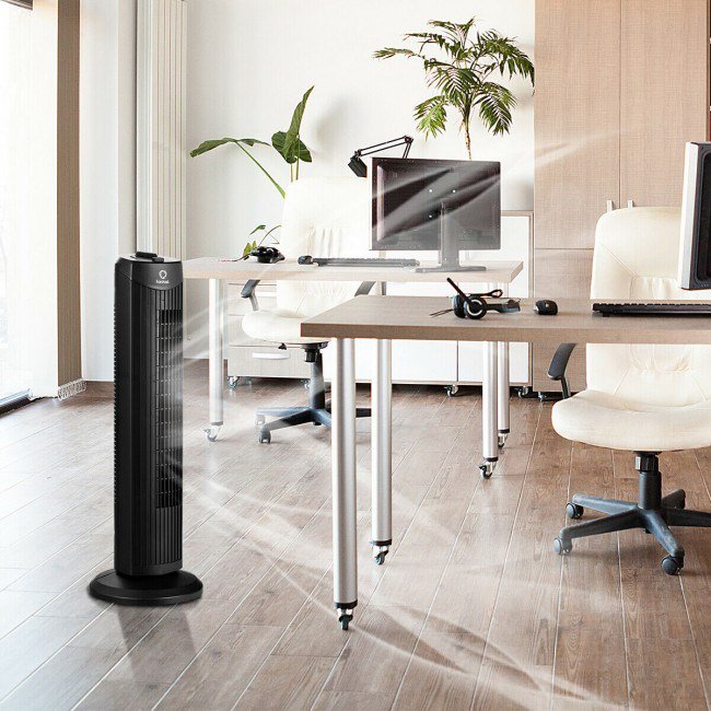 Senjay 35W 28 Inch Quiet Bladeless Oscillating Tower Fan - Walmart.com