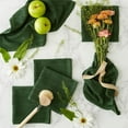 thumbnail image 3 of Solid Hunter Green Windowpane Cotton Terry Dishcloth (Set of 6) 12x12, 3 of 5