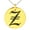 Gold, variant on Stainless Steel Letter Z Initial Old English Monogram Engraved Small Medallion Circle Charm Pendant Necklace