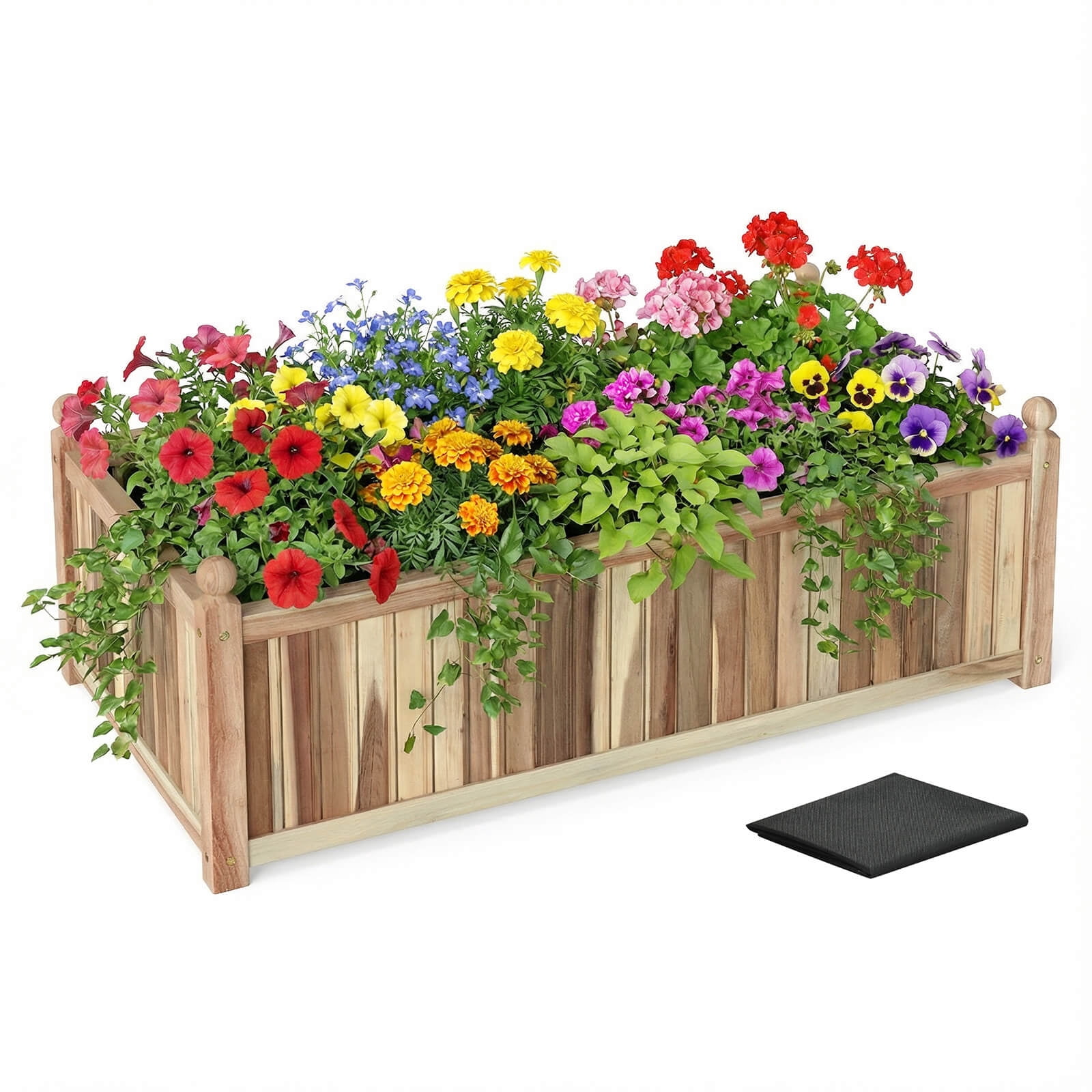 Leigh Country TX 93975 Cascading Tiered Planter Box Brown