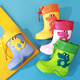 thumbnail image 3 of Botas de lluvia impermeables y elásticas de cocodrilo para niños, Botas de lluvia gruesas de dibujos animados para niños y niñas, 3 of 5