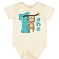 thumbnail image 3 of Inktastic Baby Sloth 1st Birthday Boys or Girls Baby Bodysuit, 3 of 5