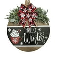 thumbnail image 2 of JHGoosa Christmas Welcome Sign For Front Door Hanging Wooden Welcome Sign Christmas Decorations Winter Decor(11.8inch), 2 of 7