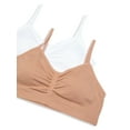 thumbnail image 3 of Maidenform Sweet Nothings Girls Ruched Crop Seamless Bra, 2-Pack, Sizes (XS-XXL), 3 of 4