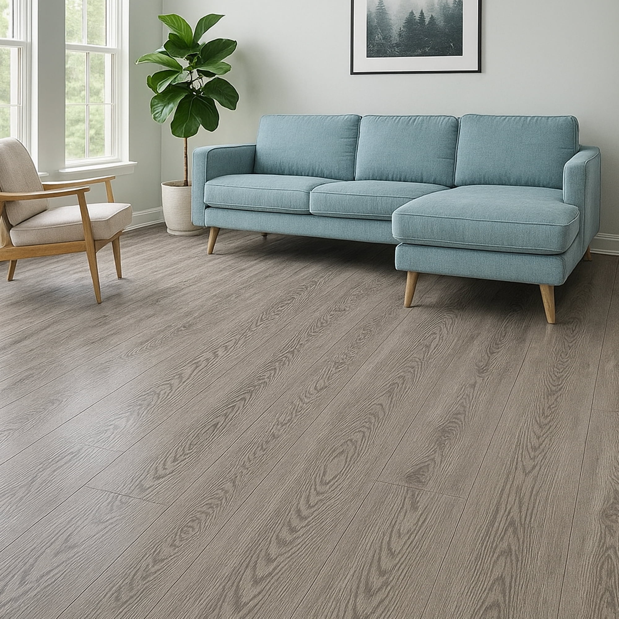 6''W x 36''L Peel & Stick, Vinyl Plank Flooring, Wood Grain, Self-adhesive And Waterproof Tile Sticker, DIY Stickers-for Decorating Living Rooms, Bedrooms, Offices, 27pcs (cover 40.5 Sq. ft)