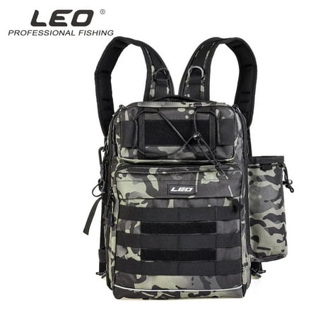 Fishing Tackle Bag Fishing Lure Bait Chest Pack Shoulder Backpack Waterproof Outdoor Hunting Camping Fishing Sling&Backpack