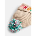 thumbnail image 4 of Holiday Time Women's Ho Ho Ho Beanie Hat, Oatmeal, 4 of 4