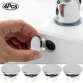 thumbnail image 2 of 4Pcs Plastic Sink Hole Overflow Cover for Kitchen Bathroom Basin Trim Bath Drain Cap Sink Wash Basin Round Overflow Ring Plug, 2 of 9