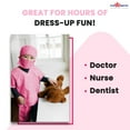 thumbnail image 5 of Dress Up America Doctor Scrubs For Kids - Pink Doctor And Nurse Costume For Girls & Boys, 5 of 6