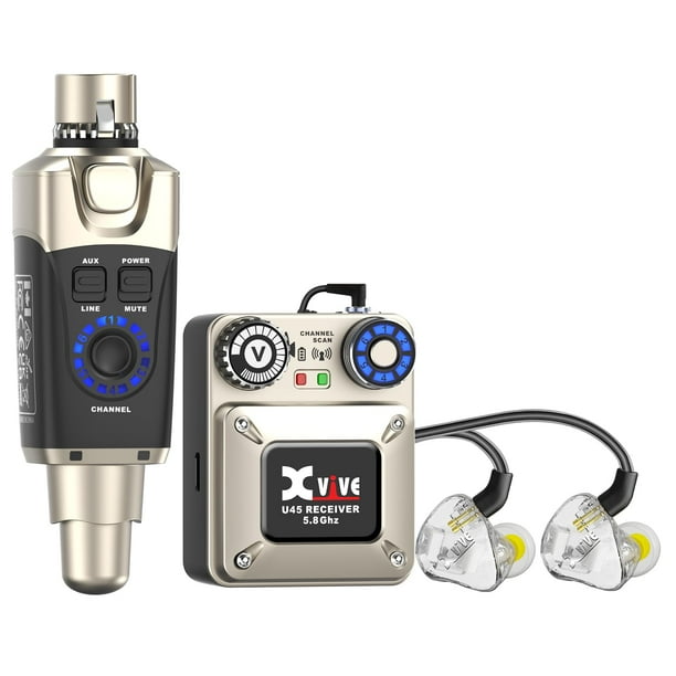 Controladores de doble BA del sistema de monitor intraural inalámbrico Xvive U45T9