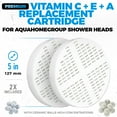 thumbnail image 4 of Cartucho de repuesto para filtro de ducha AquaHomeGroup, vitamina C, E y A (paquete de 2), 4 of 7