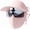 Pink, variant on 3-in-1 Sun Hat with Face Cover, Breathable Wide Brim Hat with Neck Shield for Outdoor, Cycling, Hiking(Gray)