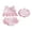 Pink, variant on BemeyourBBs Toddler Baby Girl 3 Piece Swimsuit Set Summer Beach Swimwear Infant Bathing Suit Sleeveless Eyelet Ruffle Bikini Tops Bottoms and Sun Hat