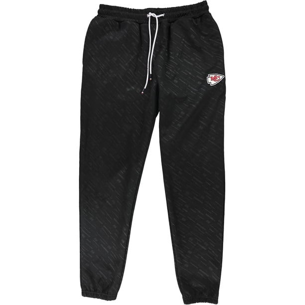 Tommy Hilfiger Kansas City Chiefs Athletic Jogger Pantalones para hombre, negro, mediano
