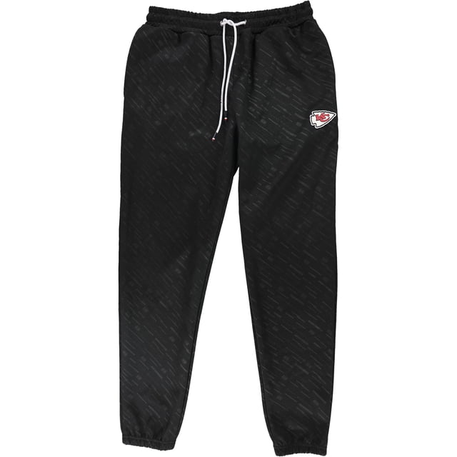 Tommy Hilfiger Kansas City Chiefs Athletic Jogger Pantalones para hombre, negro, mediano