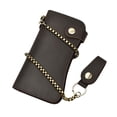 thumbnail image 4 of Minnieouse Cartera de cuero para hombre, carteras de cadena larga con cremallera, estuche para tarjetas de crédito, ranura para tarjetas de Type2 NO2, 4 of 6