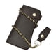 thumbnail image 5 of Sonducket Cartera de cuero para hombre, carteras con cadena y cremallera, tarjetero, tarjetero, bolsillo Retro, monedero oscuro Marron oscuro 2piezas, 5 of 6