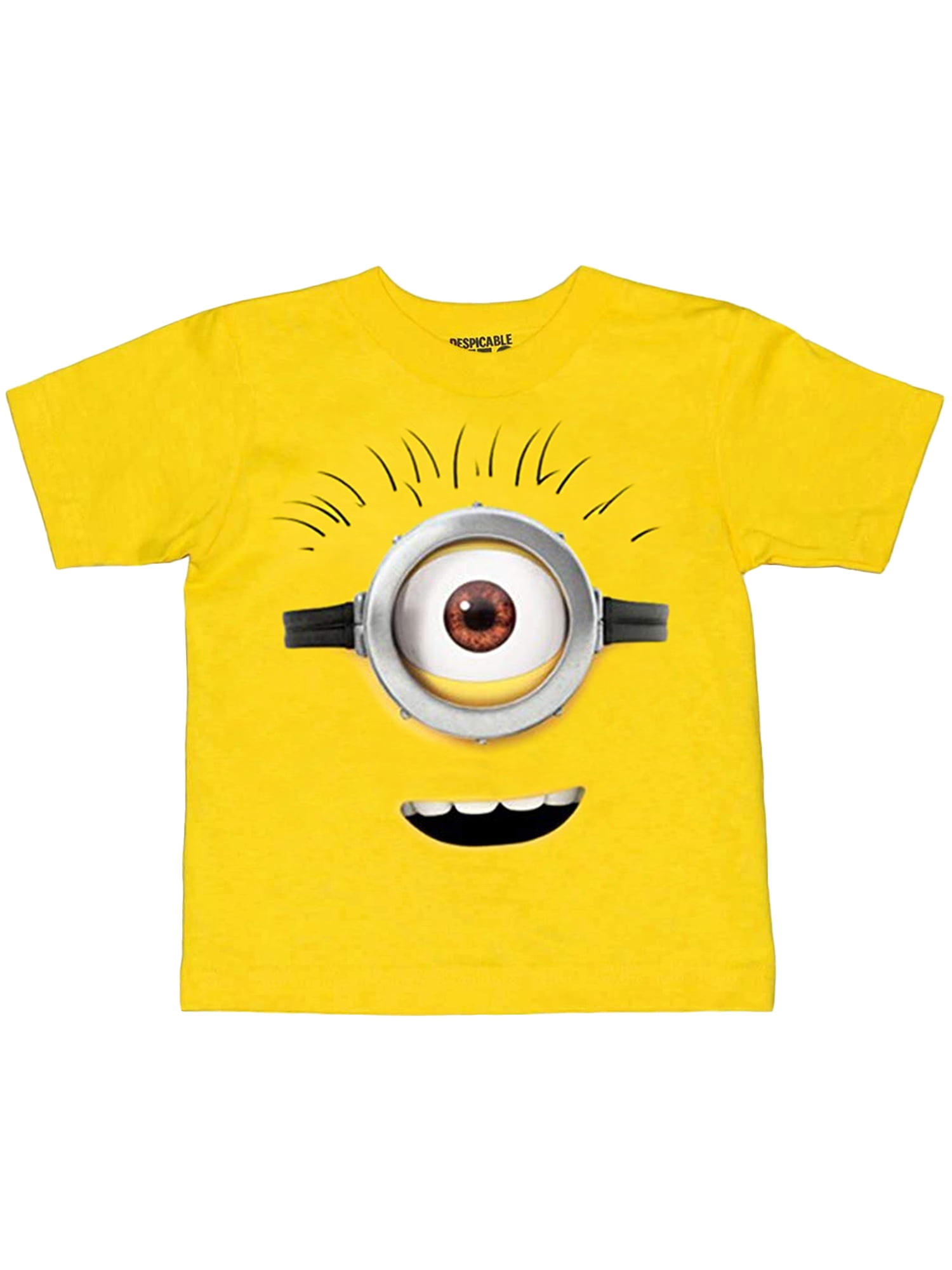 minion t shirt 2-13 years unisex multi listing yellow top fotl fun 