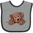 thumbnail image 3 of Inktastic Pocket Chocolate Doodle Boys or Girls Baby Bib, 3 of 4