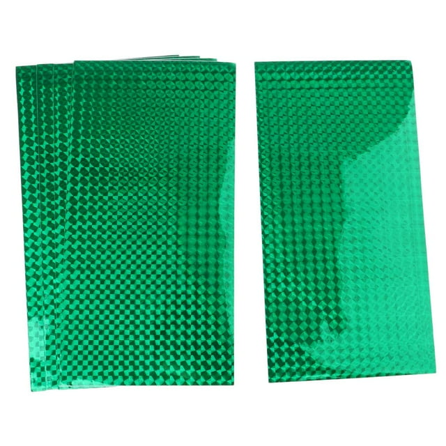 S SERENABLE 5 Pcs Rubans Adhésifs Film Holographique Appâts Durs Autocollants Flash Couleurs DIY Vert
