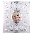 thumbnail image 2 of First Year Picture Frame, One-Year-Old Keepsake Photo Frame, First Year Baby Keepsake Frame, Baby Milestone Picture Frame, for New Parents, Oval Shape, 2 of 7