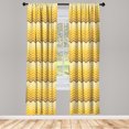 thumbnail image 3 of Ambesonne Yellow Curtains, Chevron Zigzag Ombre, Pair of 28"x84", Yellow Pale Yellow, 3 of 5