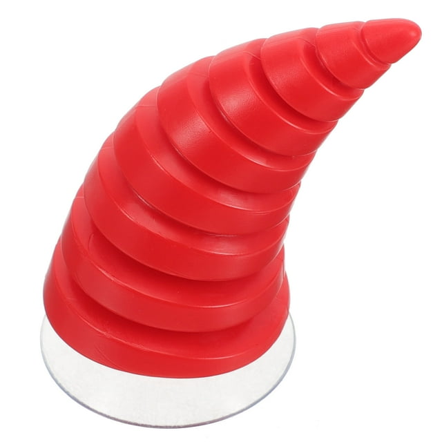 unbranded Cuernos De Casco Para Motocicleta Con Ventosa Accesorio Rojo De Plástico Decorativo 3D
