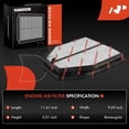thumbnail image 2 of A-Premium Engine Air Filter Compatible with Acura ILX 2016-2022 2.4L, Replace# 17220R4HA00, 2 of 8