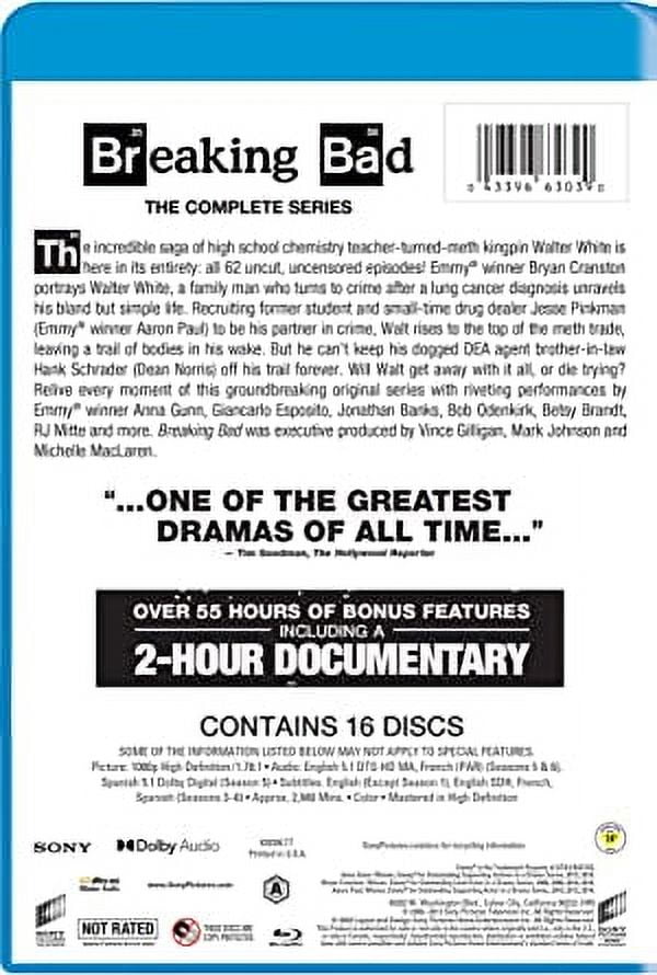 Free Shipping! New Breaking Bad: The Complete Series (Blu