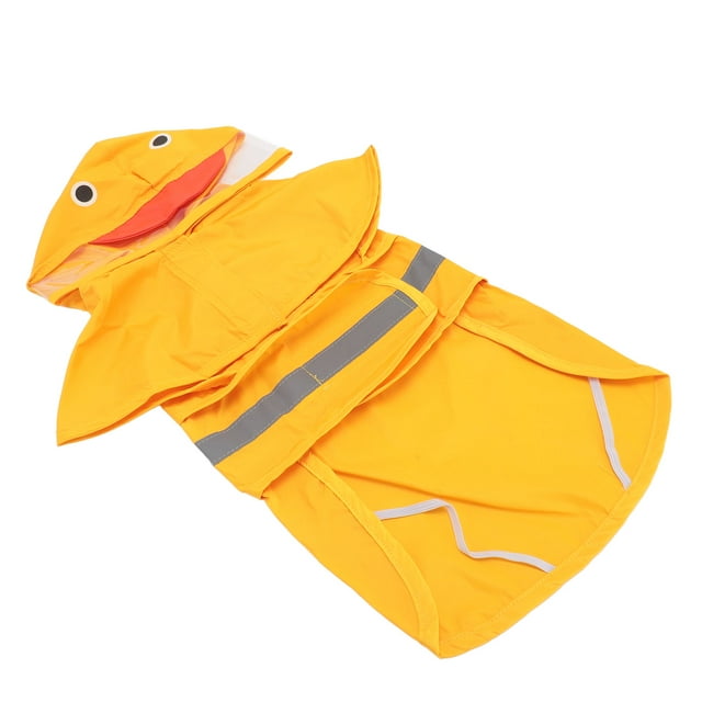 Imperméable pour Chien, Polyester Transparent Hotte en PVC Sangles Réglables Veste de Pluie pour Chien Pliable Portable Mignon Élégant Poncho de Chien Imperméable pour les Activités de Plein Air pour Animaux de Compagnie