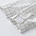 thumbnail image 5 of Coerni Toddler Baby Boys Long Sleeve White Plaid Shirt Kids Lapel Button Down Shirt School 𝐔niform Spring Top Basketball Shacket, 5 of 6