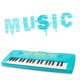 thumbnail image 4 of Teclado y piano BIGFUN Kid, juguete musical de 37 teclas para niños, azul, 4 of 6