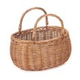 thumbnail image 3 of Wicker Basket Light Steamed Swing Handled Coracle Shopper, 3 of 4