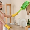 thumbnail image 6 of Hometravel Cute Cartoon Chenille Duster, Soft Feather Cleaning Brush for Dusting Shelves, Cars, Home Surfaces, Washable Reusable Duster with Long Handle, Colorful, 6 of 6