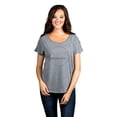 thumbnail image 2 of Thread Tank Boundless Women's Relaxed Slouchy Dolman T-Shirt Tee Heather Grey Small, 2 of 4